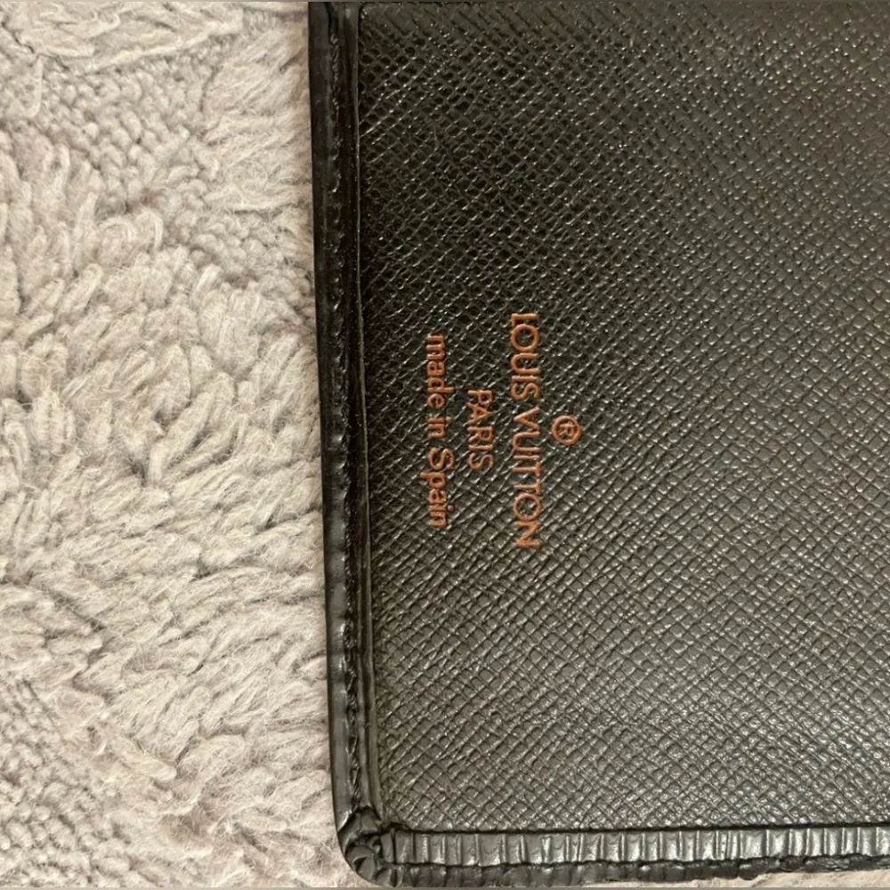 Louis Vuitton Epi Leather Long Bifold Wallet Black